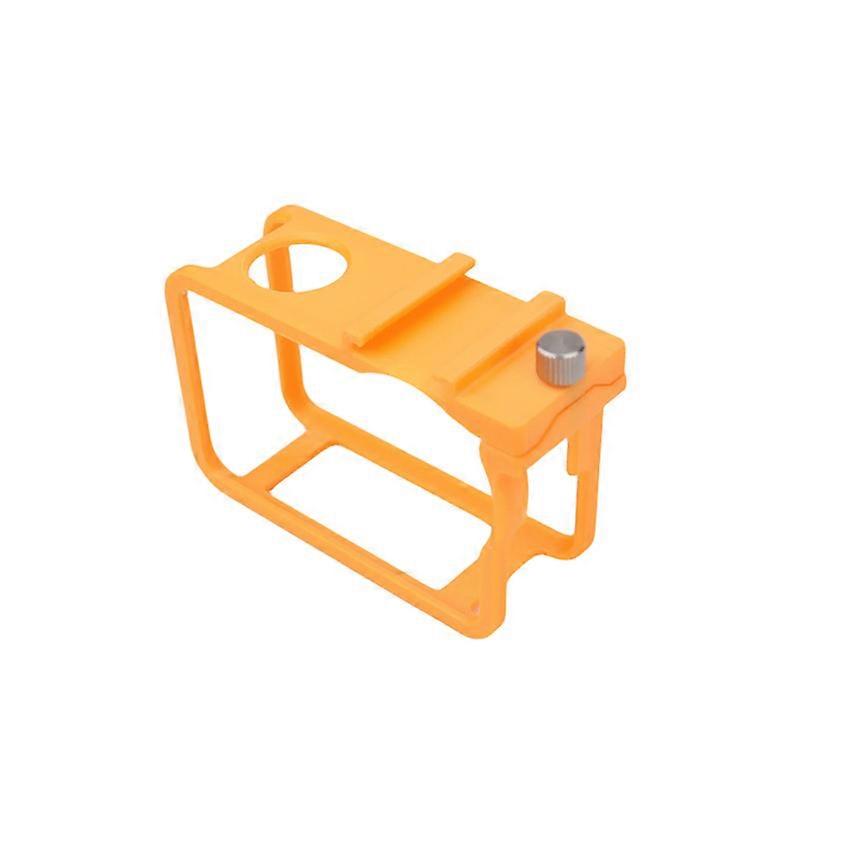 Rabbit Cage Action Camera Expansion Frame with Shock-Resistant Protective Edge Accessories for DJI OSMO Action 6 (Orange)