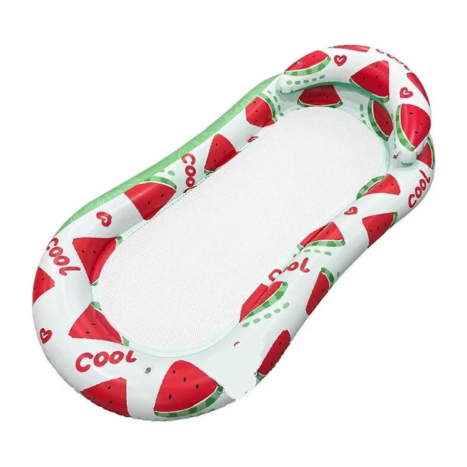 Pool Float Chair with Breathable Mesh and Pillow Support, Inflatable Lounge for Pool Lake Beach