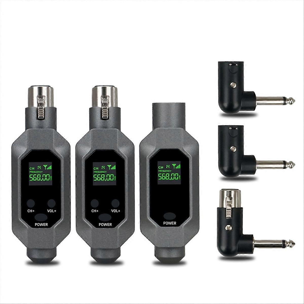 Microphone Transmitter Receiver for Dynamic 48v Condenser Mic,B