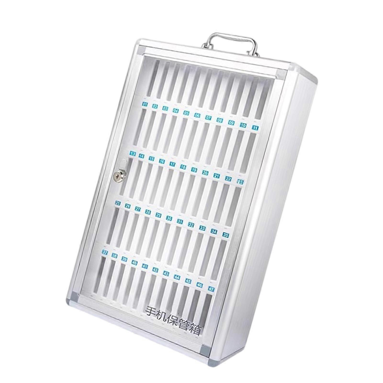 Secure Double Lock System Storage Box for Smartphones Durable Construction Privacy Enhancing Rustproof for Home Office Setting Multicolor