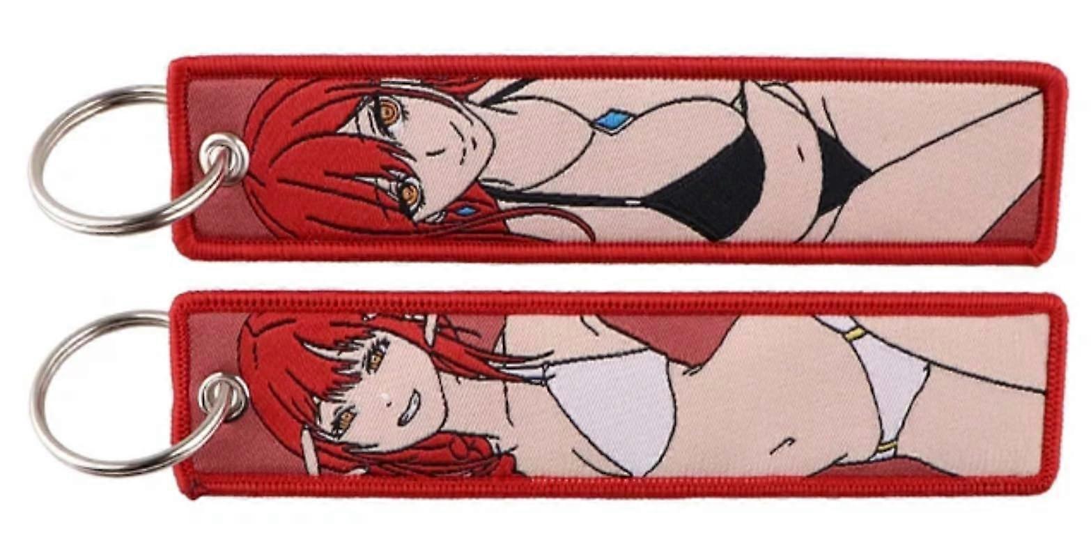 Keychain DoubleSided Bikini Art Durable Metal Key Ring Collectible