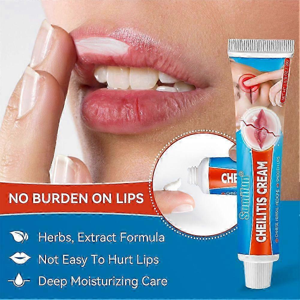 20g Cheilitis Treatment Cream για ξηρό σκασμένο σκασμένο ξεφλούδισμα και αιμορραγία