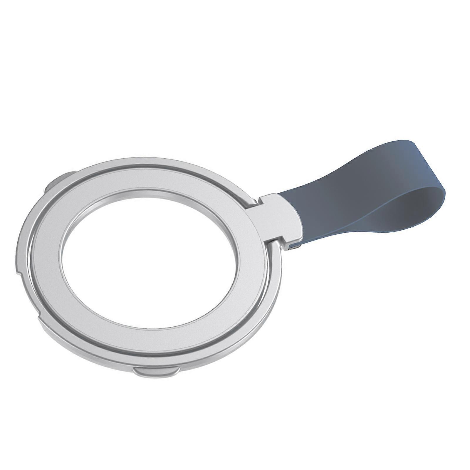 Convenient Finger Stand Desktop Phone Holder Strong Magnetic Force Compatible for Mobile Devices Silicone Hanging Rope Multicolor