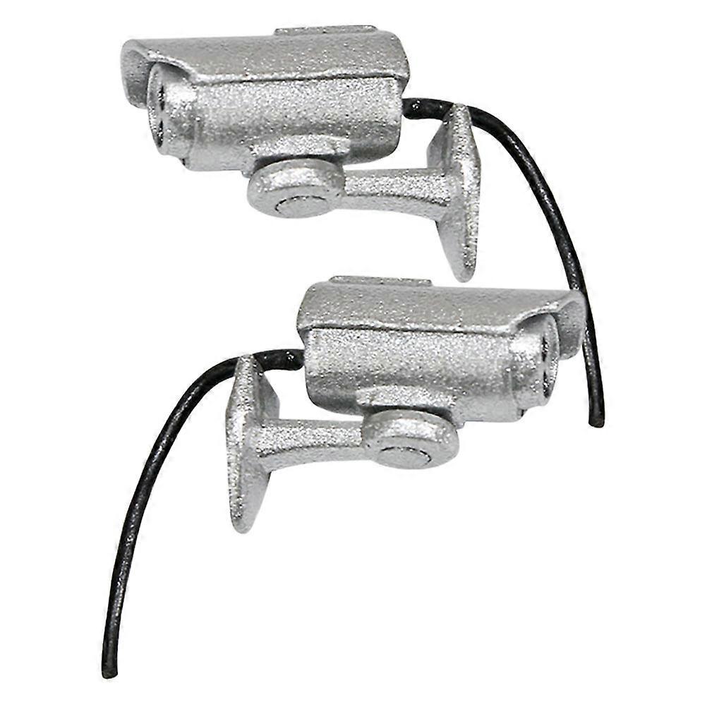 Alloy Mini Camera Dollhouse Accessory for Display 6Pcs Silver Set