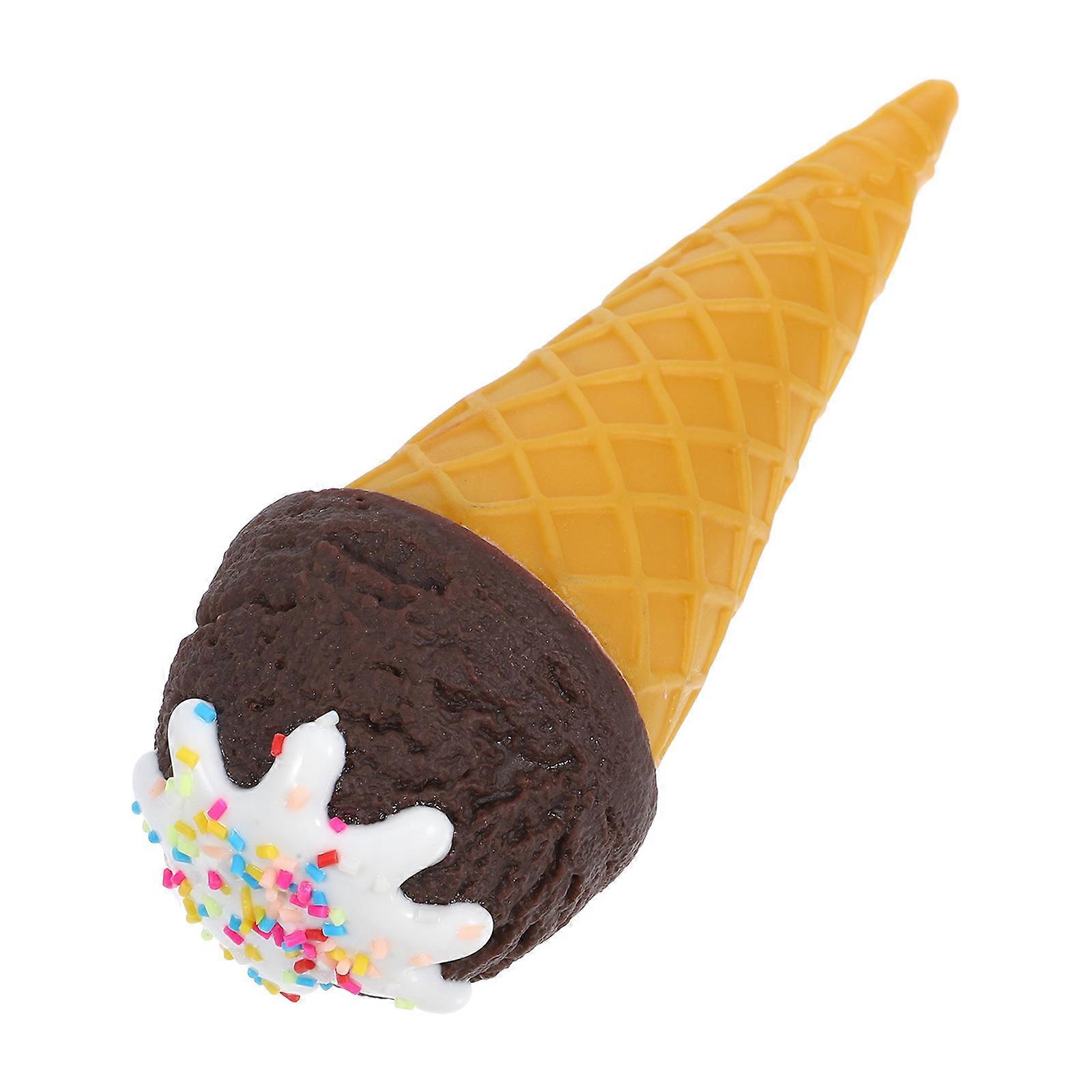 Fake Ice Cream Cone Decoration Ice Cream Cone Model for 1 Piece Coffee PVC