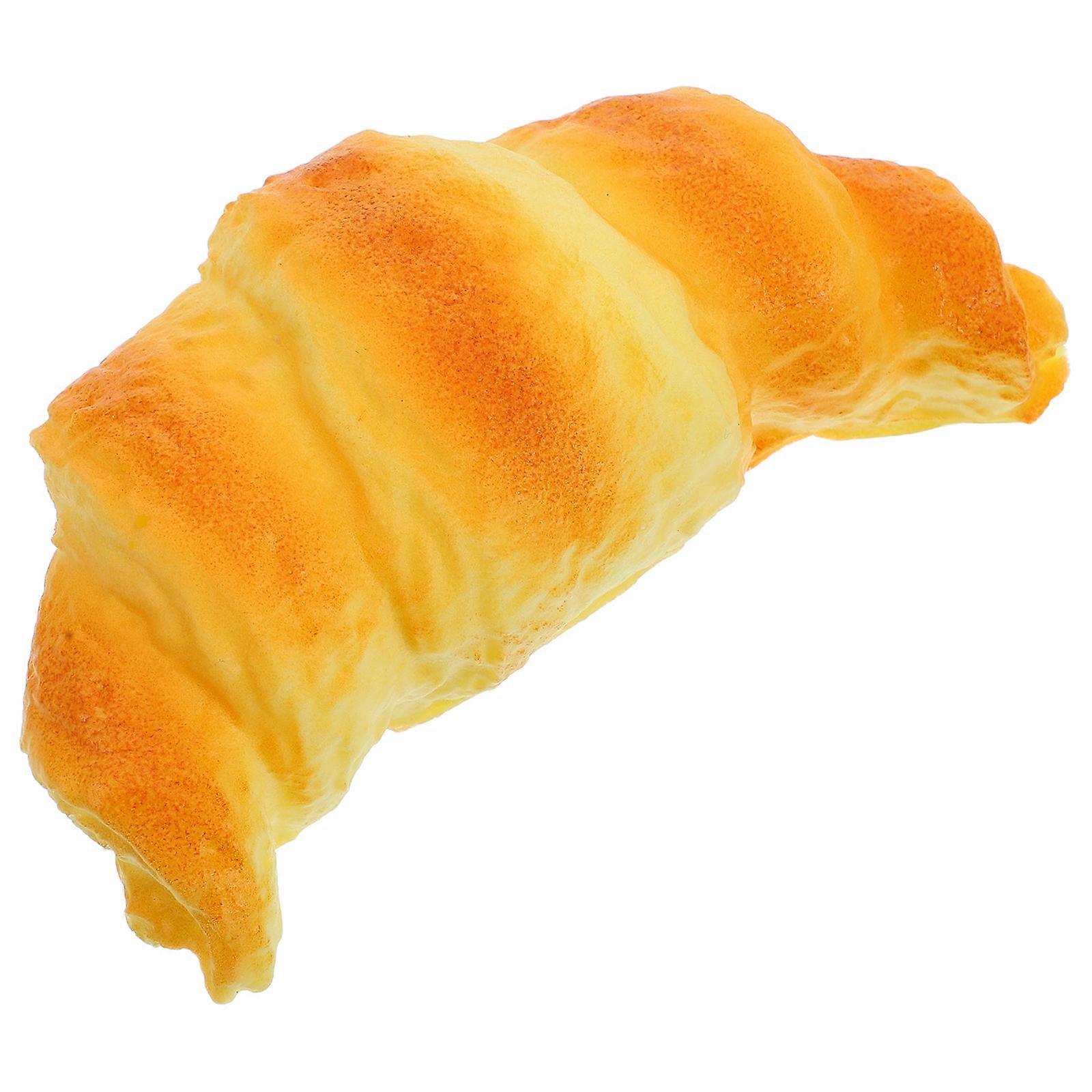 Artificial Croissant Bread Simulation Decoration for Bakery Display