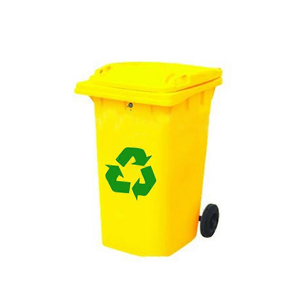 Recyclable Sign Stickers for Trash Bin 12Pcs Green Garbage Decals