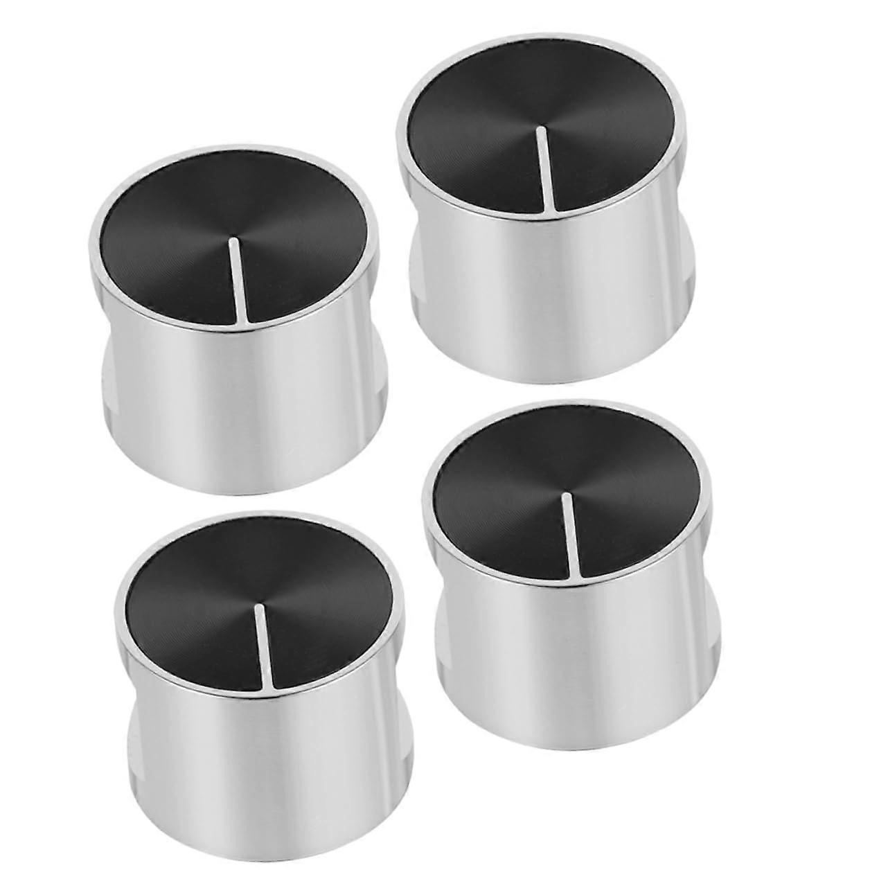4Pcs Gas Stove Knobs Universal Zinc Alloy Replacement Set Ergonomic Grip Easy Installation