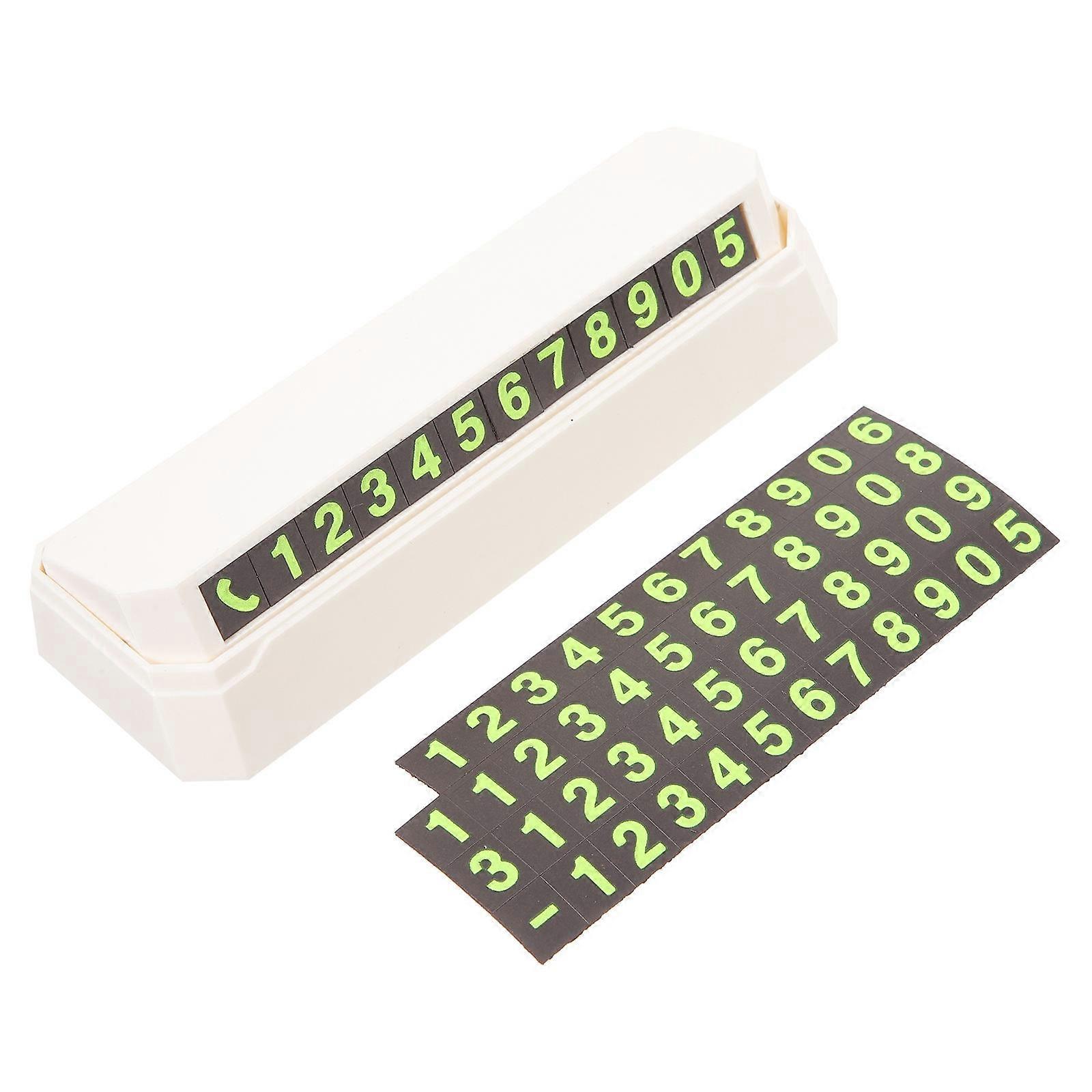 Car Temporary Parking Card Press Style for Car Use with Plastic