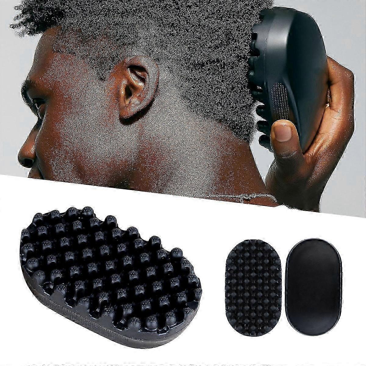 Silicone Curling Hair Brush, Twist Curl Comb for Afro Curls, Curl Brush for Afro Hair, Washable and DurableBlack  Edition 1212