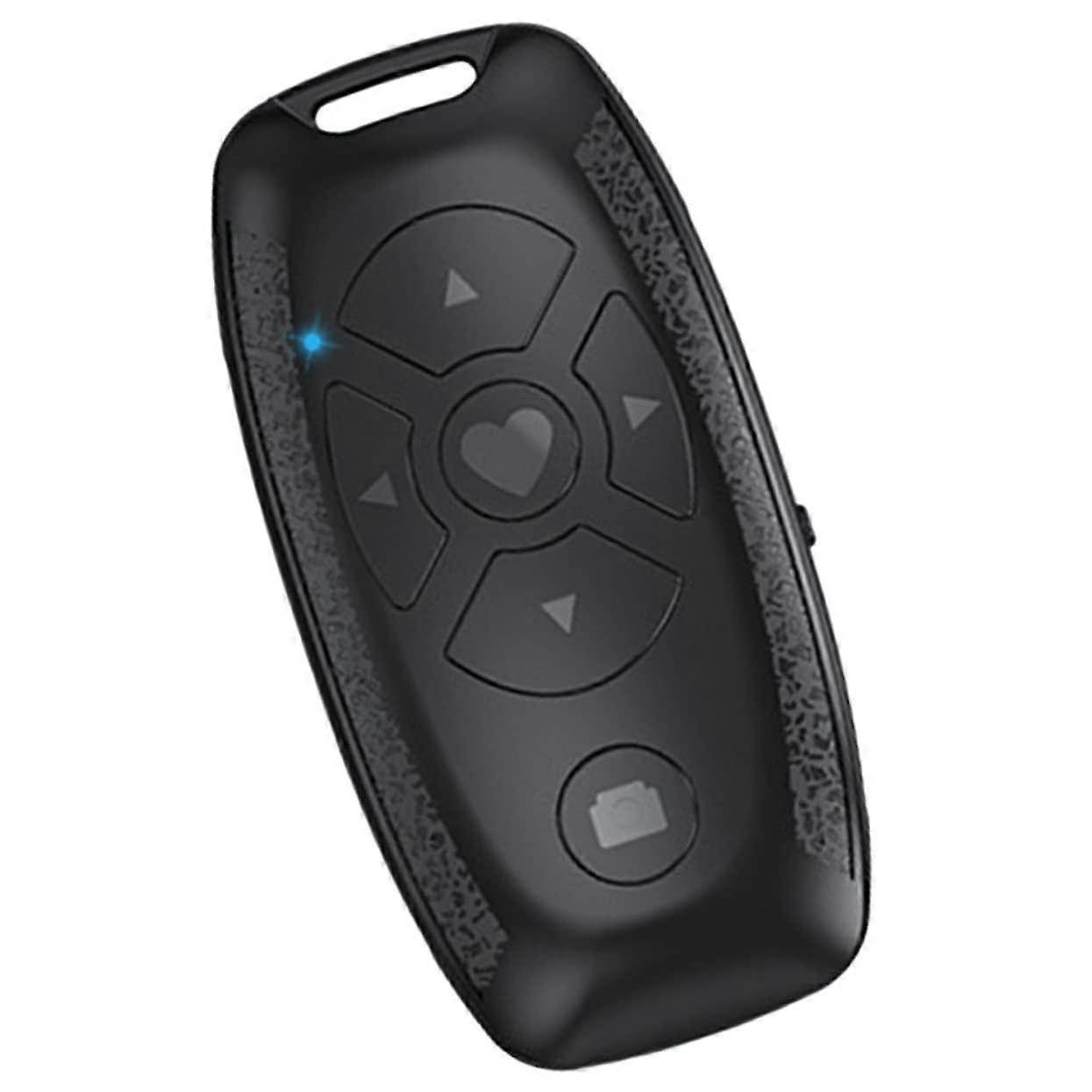 Bluetooth Remote Control for Smartphones and Ereaders with Wireless Selfie Stick Page Turning Function Black 7.5x3.7x1.8CM