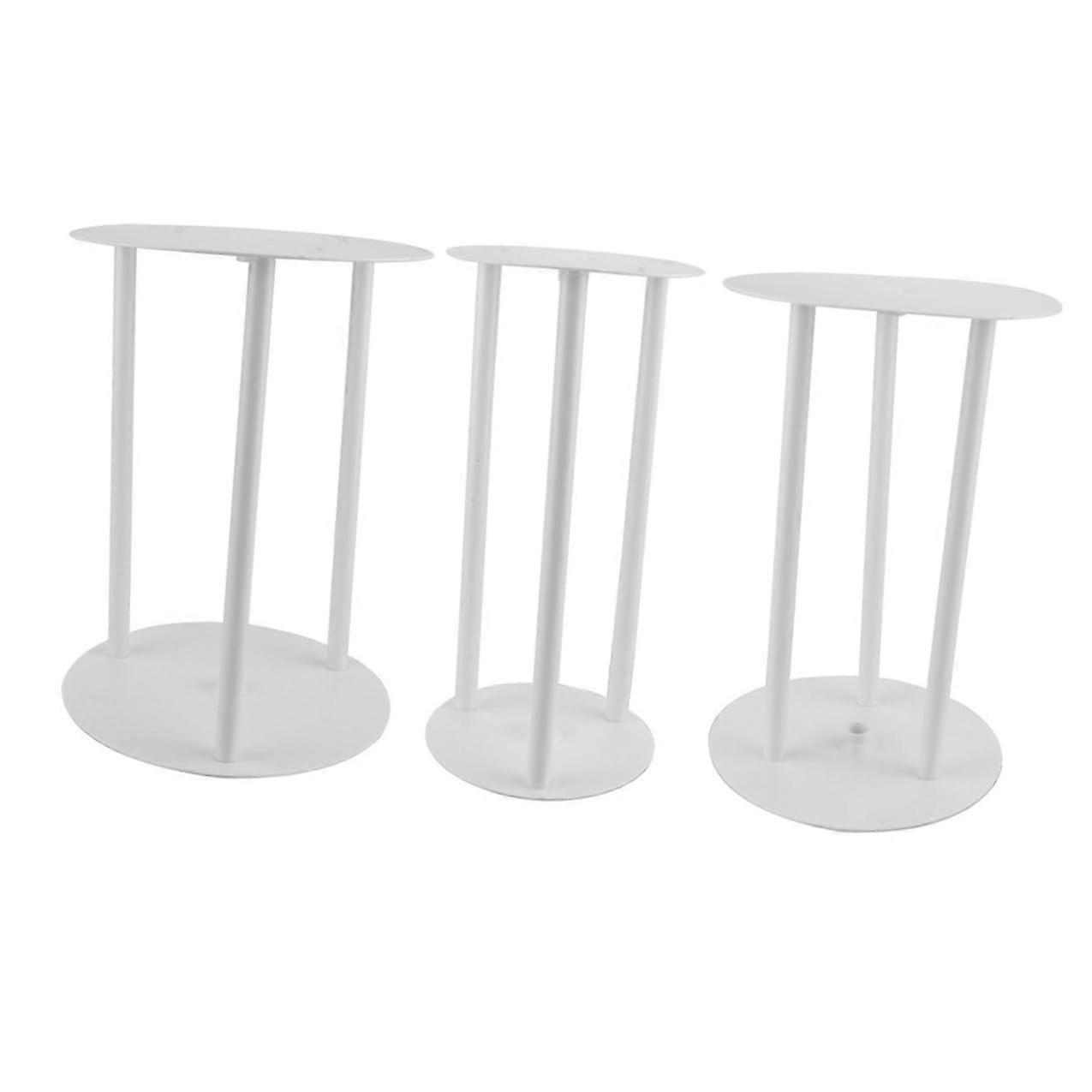 3 Sets Round Layered Cake Stand for Wedding Birthday Dessert Display, Stable Reusable Holder