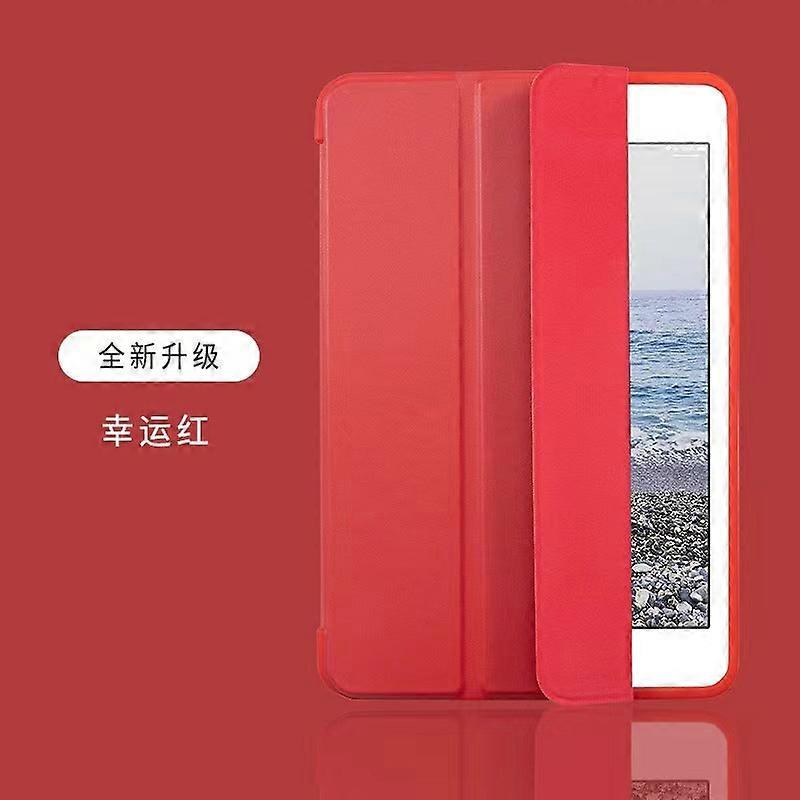 Stylish Case For Ipad Pro 11 2024 Red Tri-fold Stand Full Honeycomb