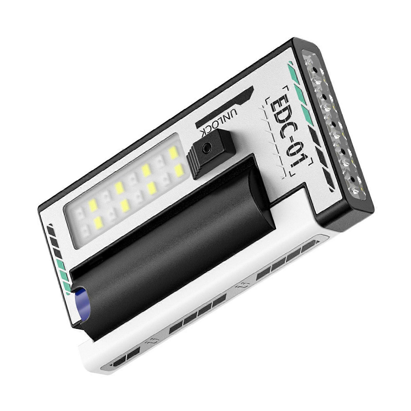 Portables Emergency Light with Long Battery Life 6 Lighting Models LCD Display Magnetic Waterproofed for Camping Multicolor