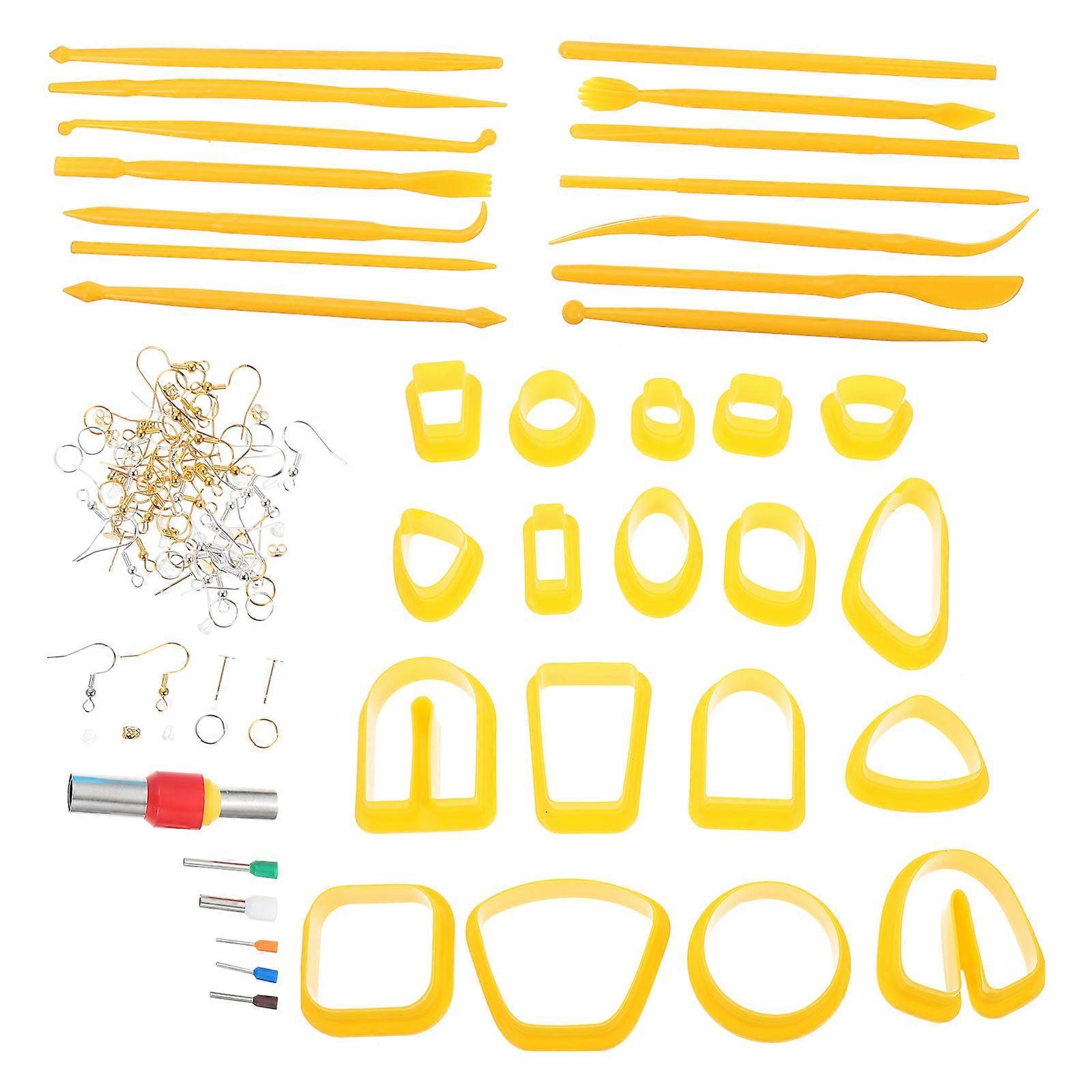 Plastic Polymer Clay Cutter for Earrings 3Sets DIY Craft Making Tools