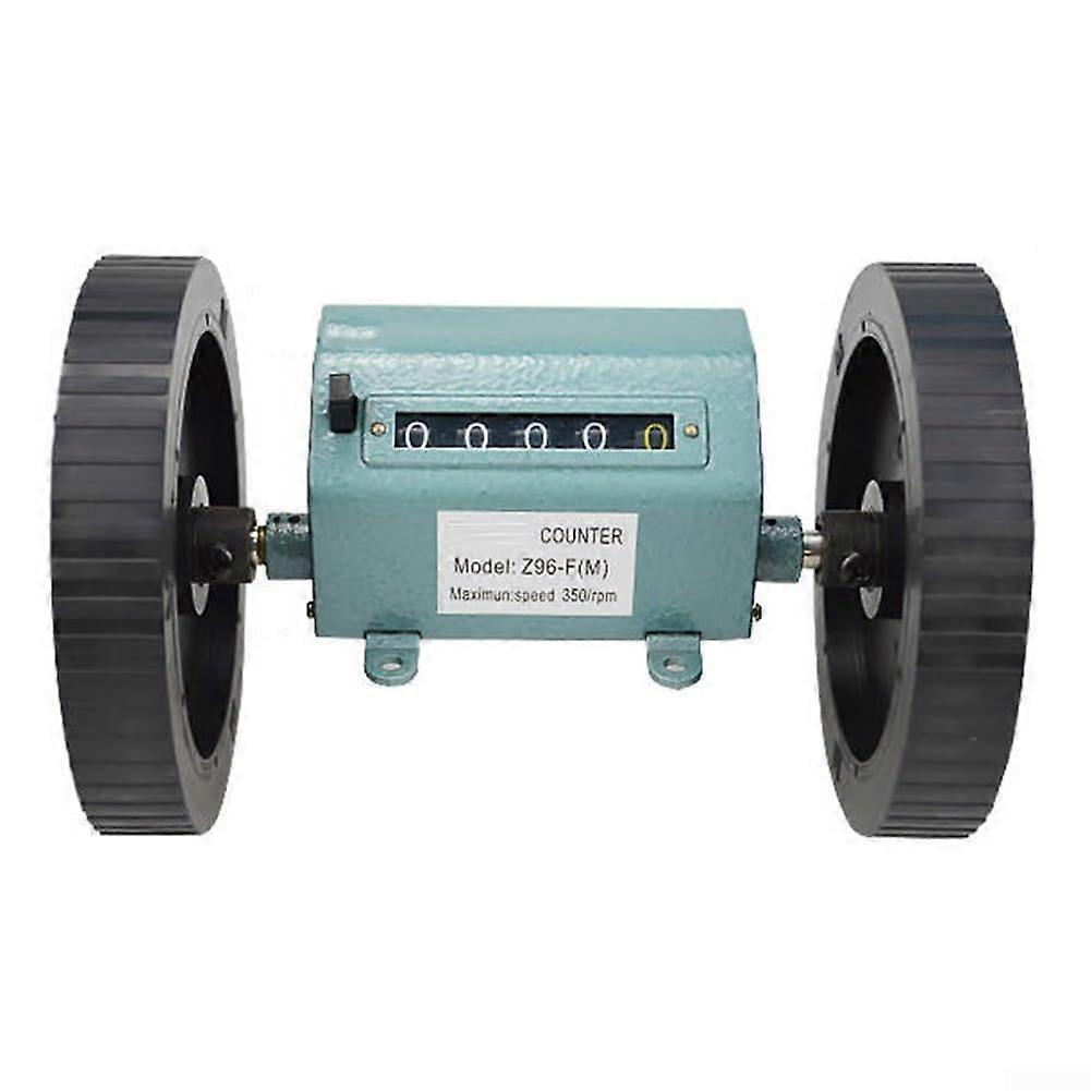 Textile Length Counter with Bright LED Display, 5Digit Rolling Type Fabric Meter, Dual Wheel Stability