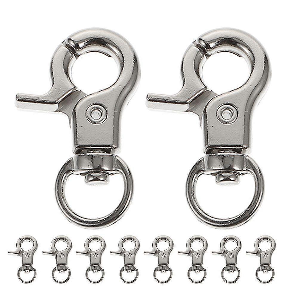 10pcs Trigger Snap Hook Trigger Clasp Swivel Snap Hooks Replacement Bag Hook Lanyard Clips