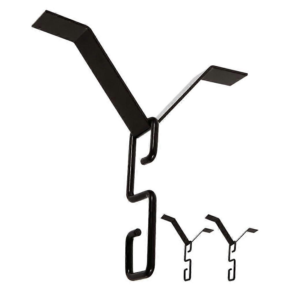 3 Sets Iron Rain Chain Hook and Gutter Adapter for Easy Installation Stable Outdoor Indoor Use