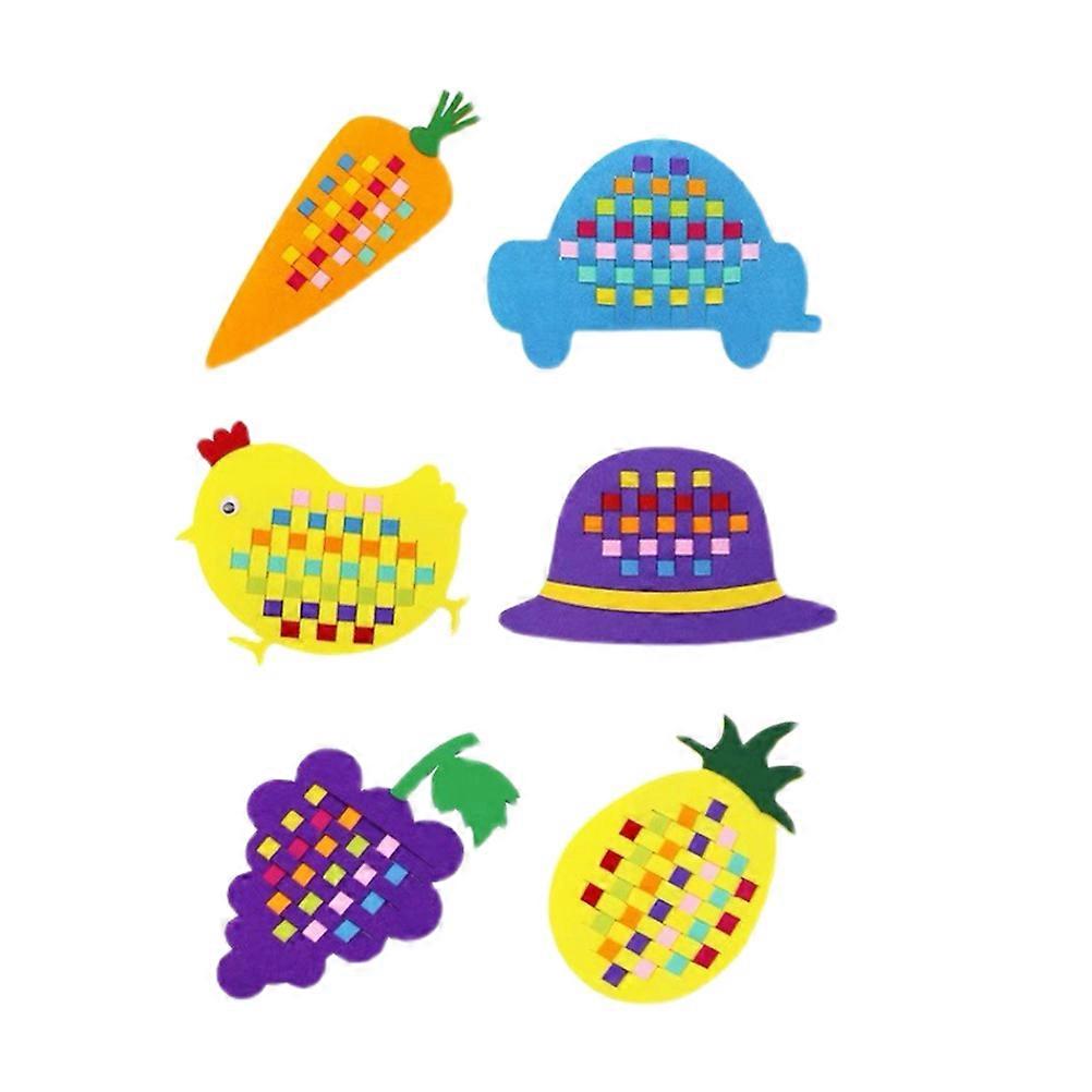 Kids Weaving Toy 6Pcs Assorted Color Hand-Eye Coordination Development Creative Thinking Activity Tools For Children