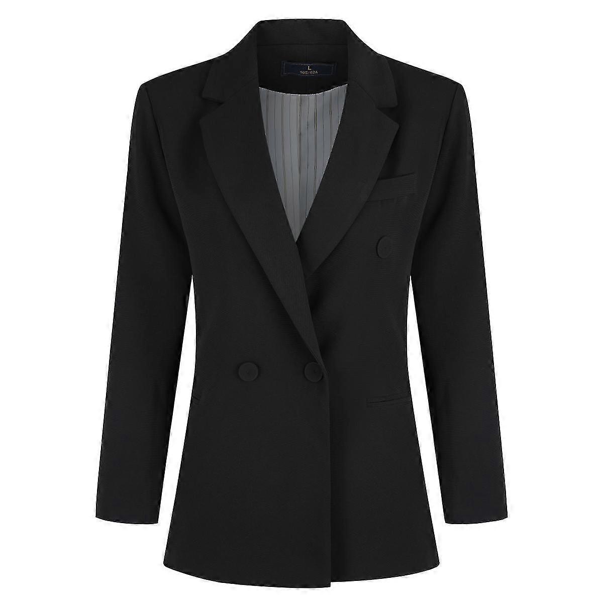Cloudstyle Women's Business Solid Colour Double Breasted Blazer 26s