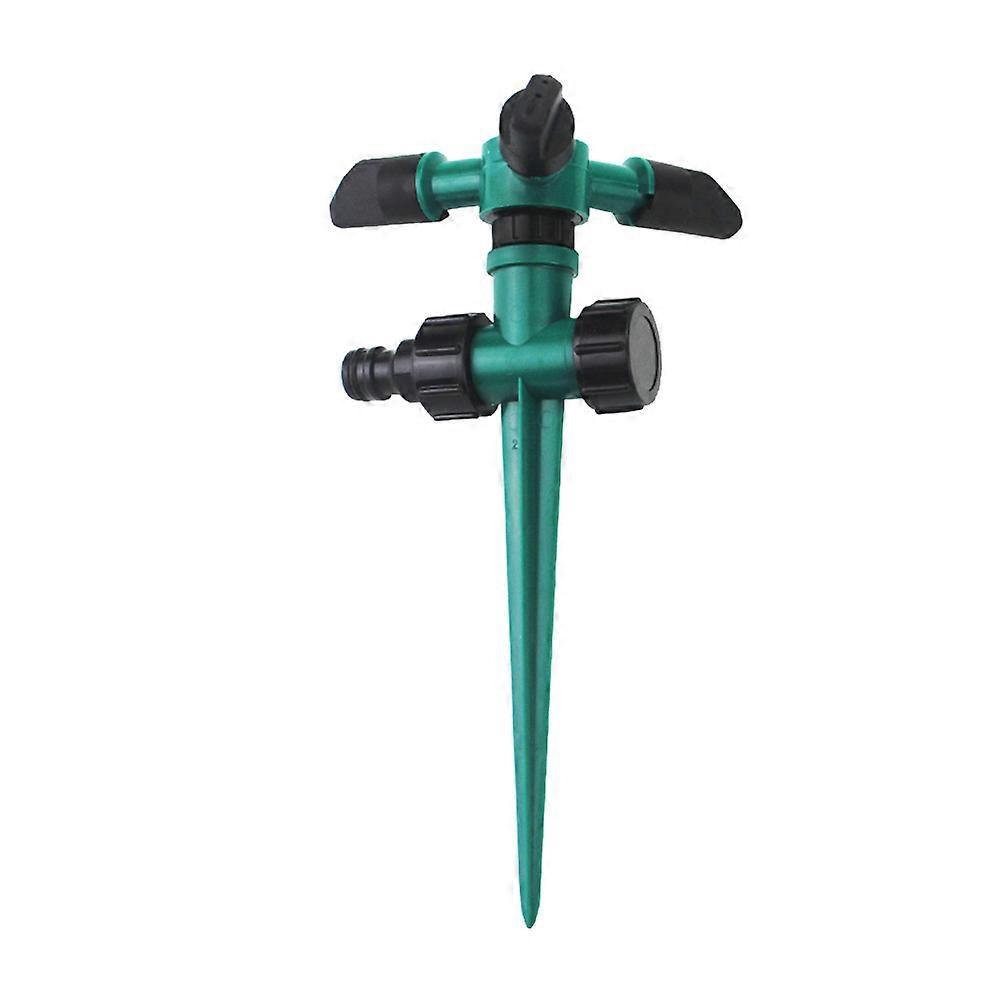 Automatic Rotary Sprinkler Ground Insert Watering Machine Park Use Dark Green 12x23cm 1Pc