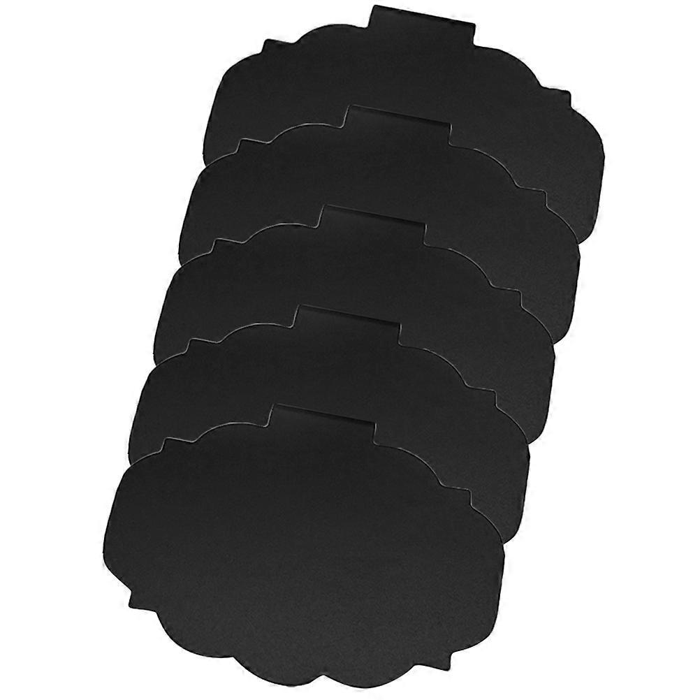Basket Label Clip on Message Boards for Leaving Message 5Pcs Black Plastic