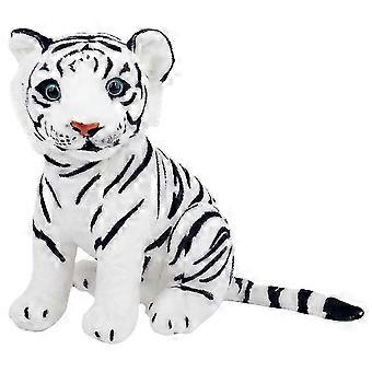 2026 33Cm;White 23-33Cm Cute Lifelike Tiger Stuffed Animals White Tigers Plush Toy Real-Life Wil