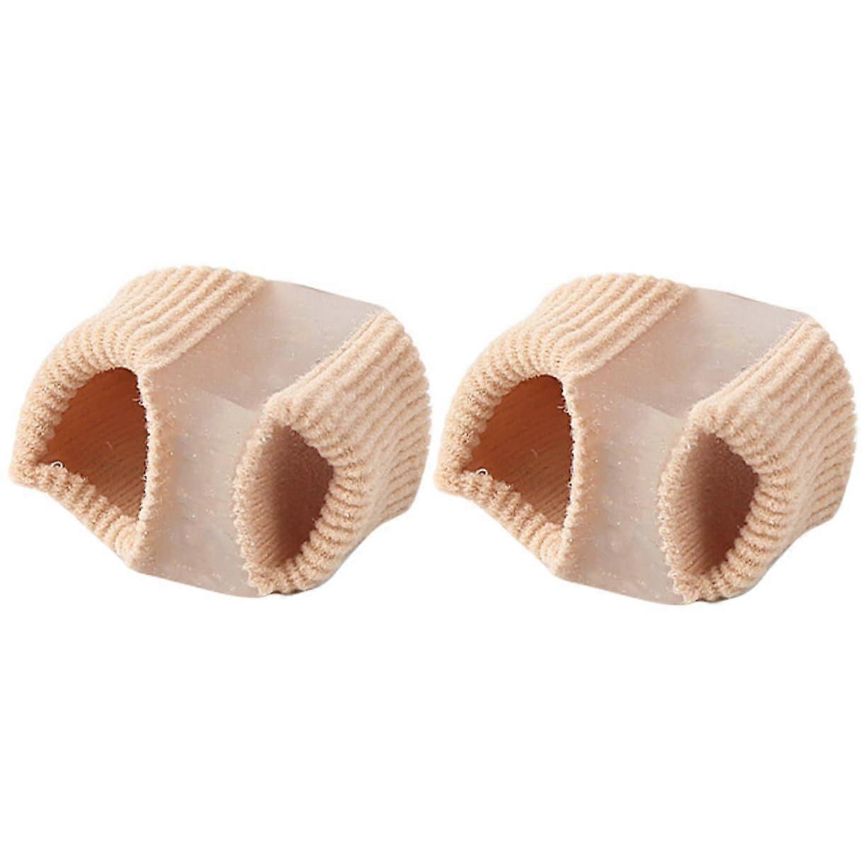 Toe Separator and Bunion Corrector Gel Spacers for Overlapping Toes Relief, 2pcs Reusable