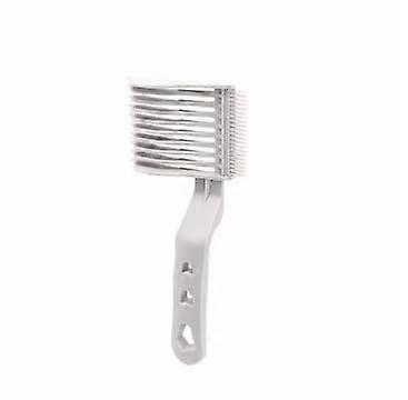 Hair Clipper Comb with Precise Cutting Guide, Dual Purpose Barber Styling Comb White for Men