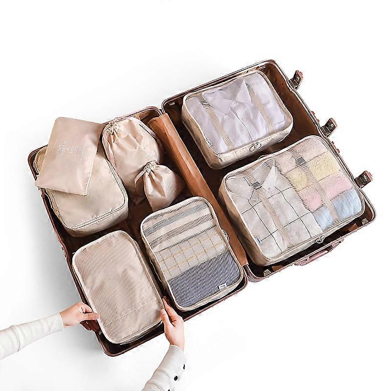 8Pcs/Set Waterproof Large Capacity Light Travel Storage Bag