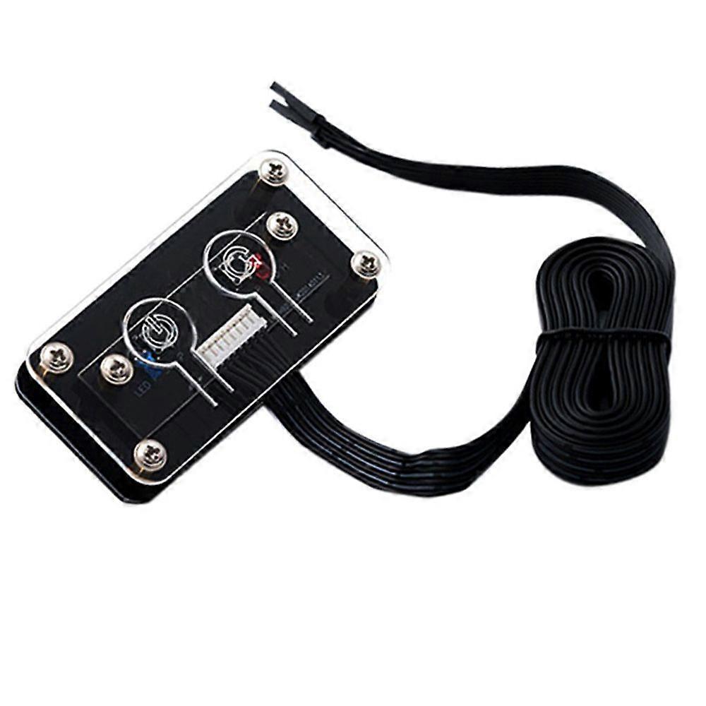 Desktop Computer Switch External Power Switch Power Button+Restart Button PC Case Power Supply Button, 60cm