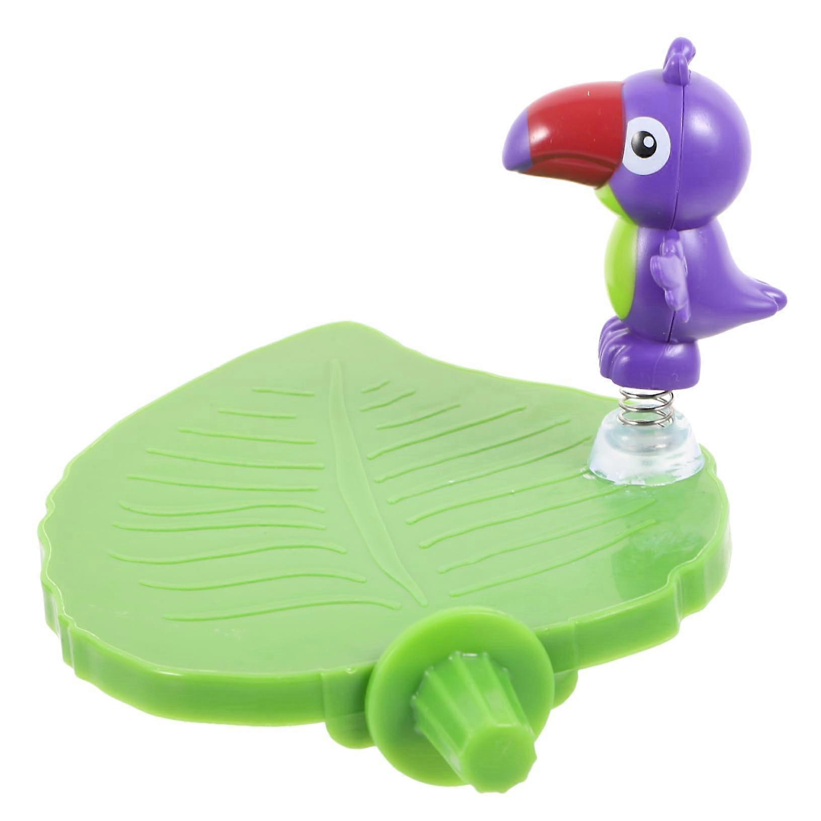 Leaf Shape Parrot Perch Platform for Parakeet Cage Accessories, Interactive Bird Stand Design