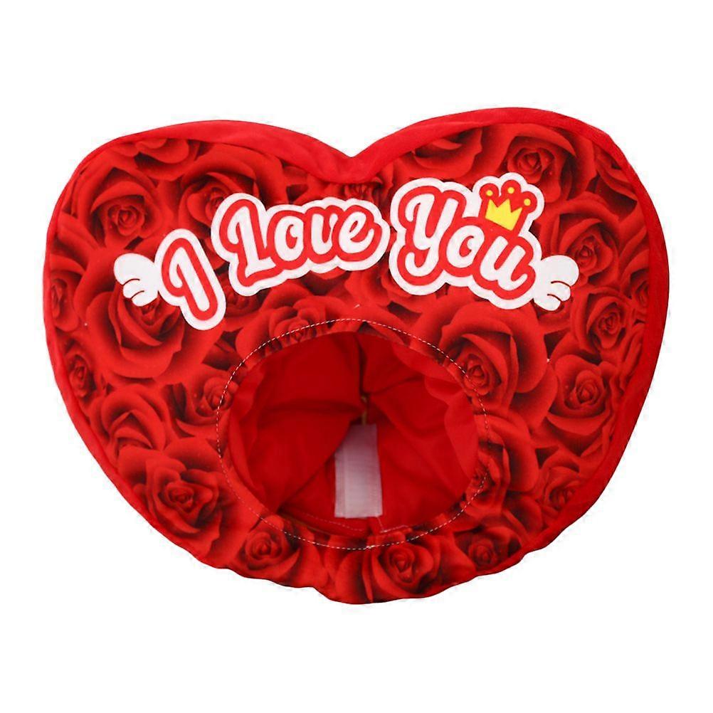 1Pc Heart Shape Headgear Creative Funny Hat Decor Performance Headdress Red
