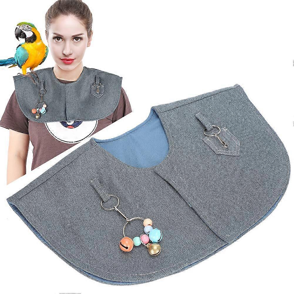 Bird Shoulder Protector Anti Scratch Parrot Training Cape with Toy Attachment Loops