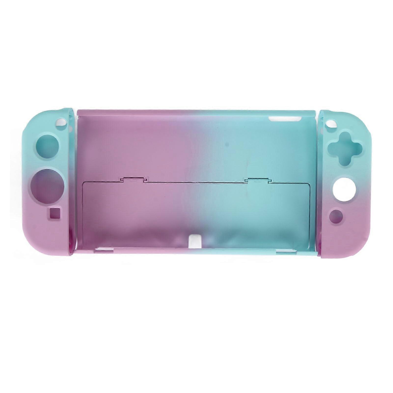 Gradient Protective Case, Shockproof ScratchResistant Cover Purple Blue for Nintendo Switch OLED
