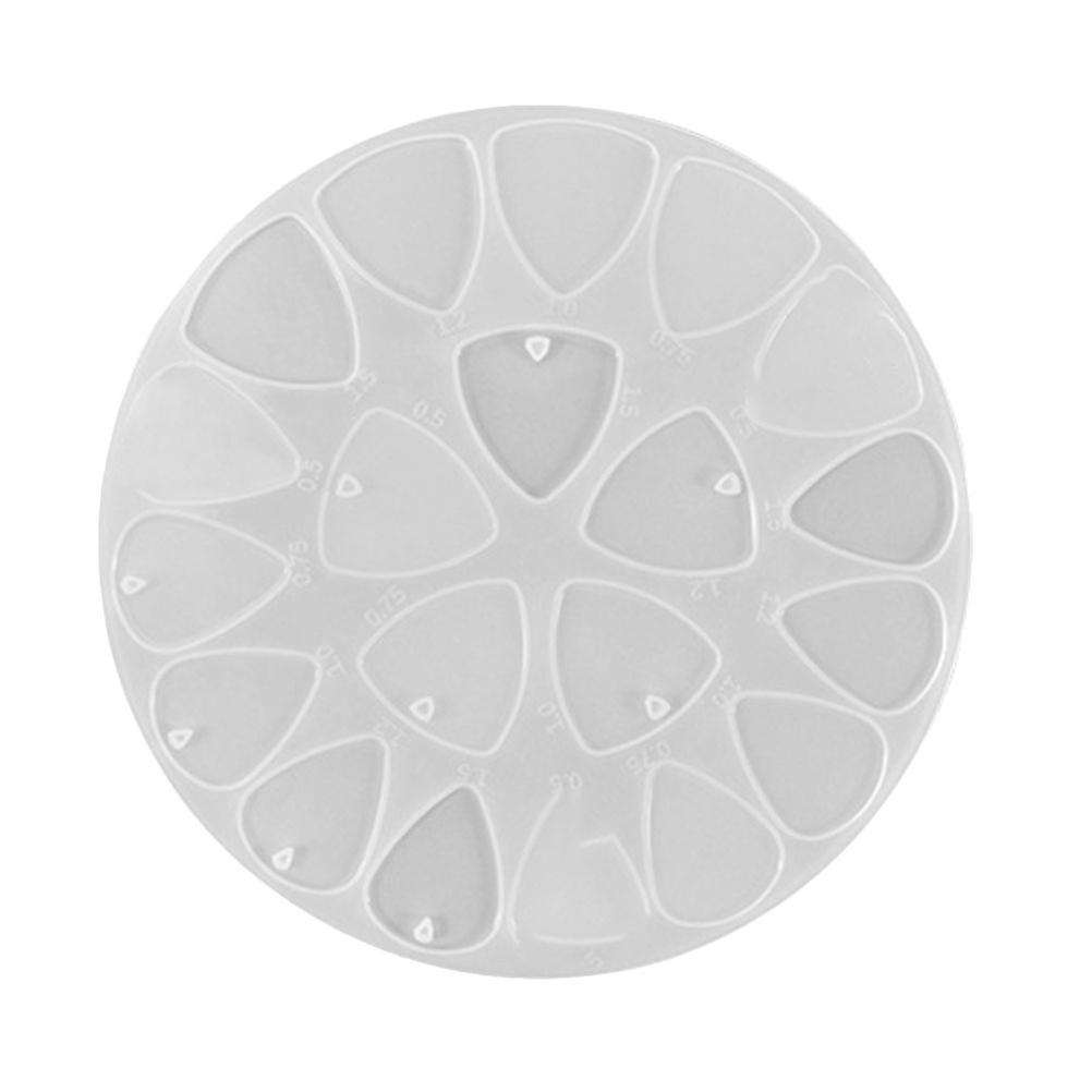 1pc Creative Plectrum Mold Unique Triangle Epoxy Mold Keychain Pendant Mold