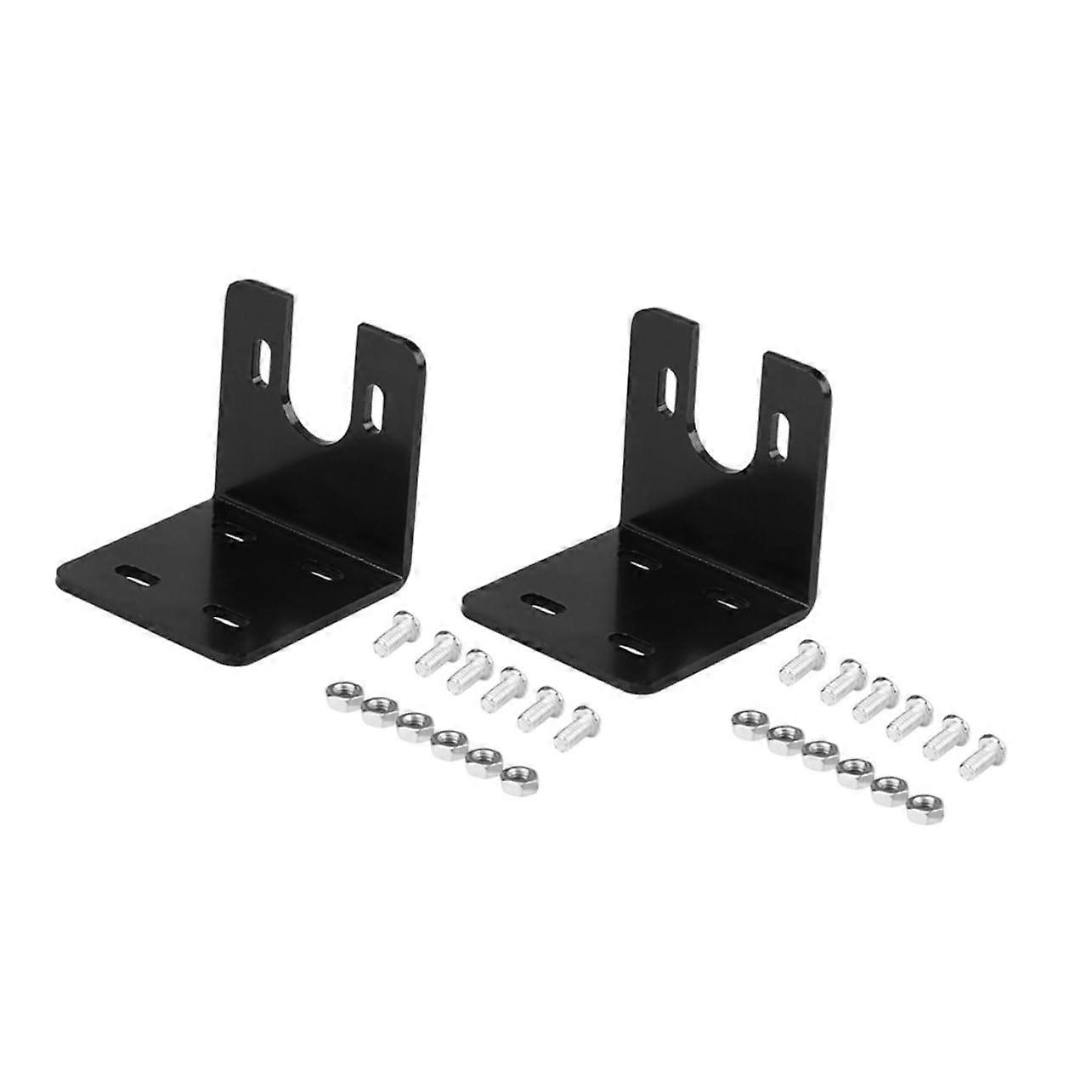 2 Sets Gear Motor Bracket for Mini Motor Mount Horizontal U Type Metal Mount with Screws