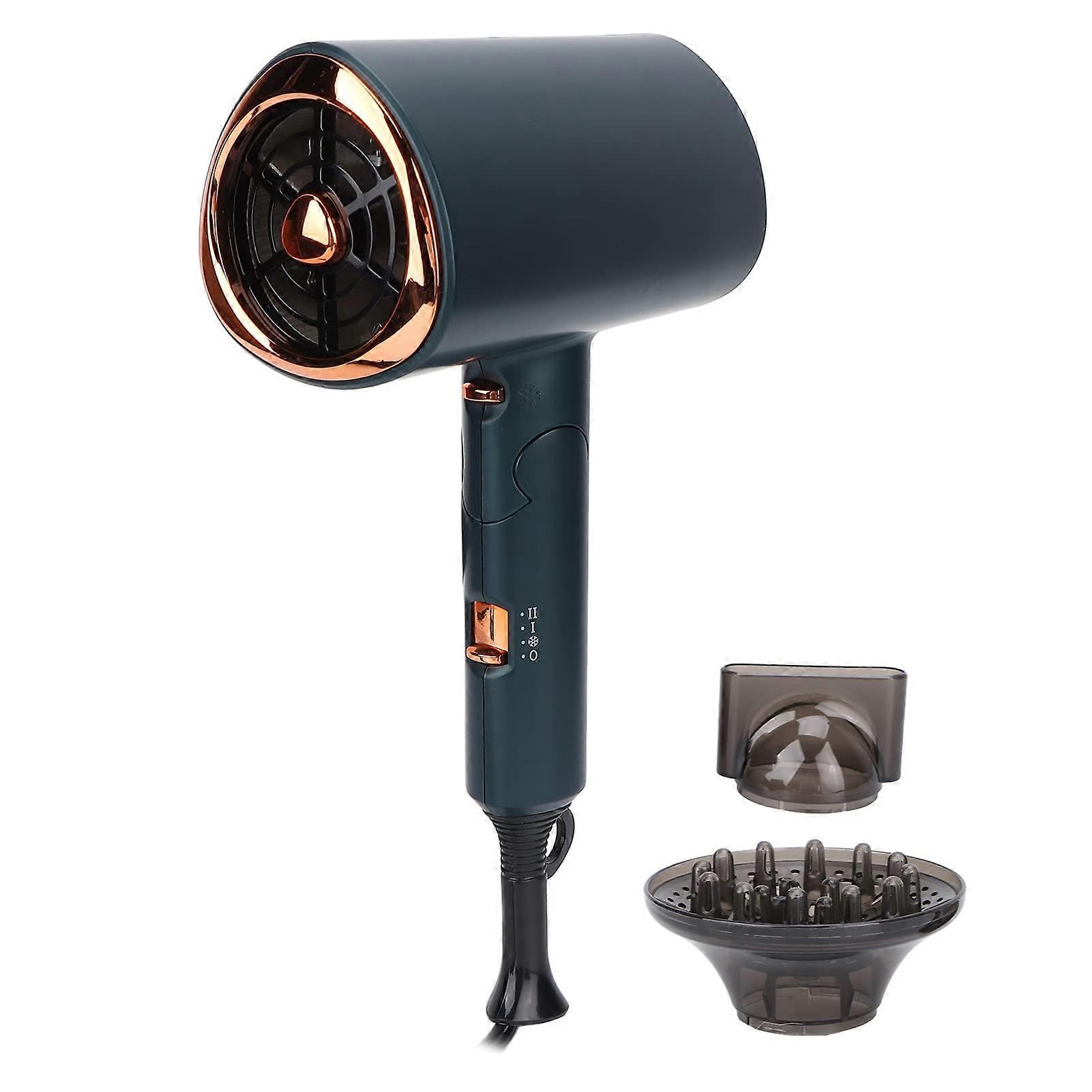 Travel Hair Dryer Lightweight Foldable Compact with Diffuser Fast Dry and Smart Temperature Control