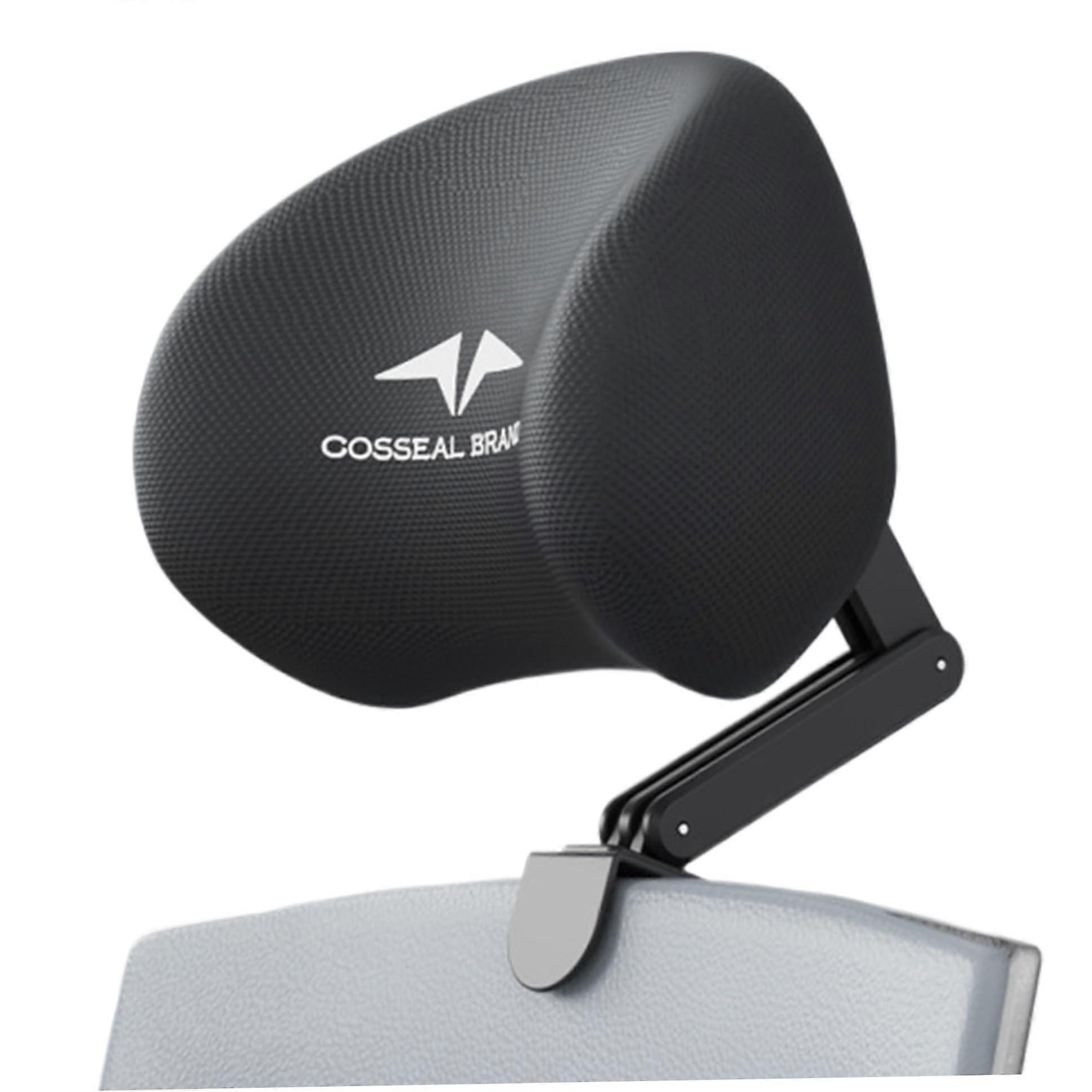 Adjustable Office Chair Headrest Attachment with Ergonomic Memory Foam Support and Breathable Mesh Cover
