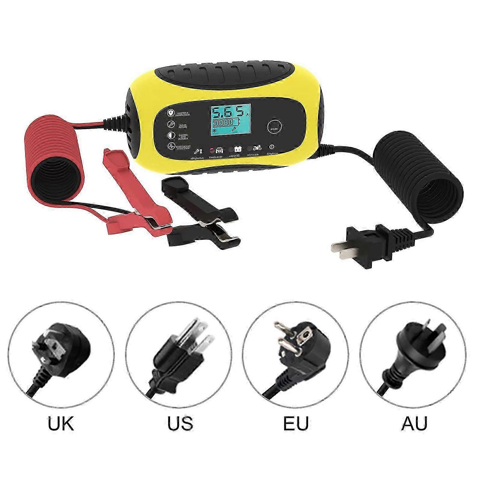 Smart battery charger for motorcycle with pulse repair function