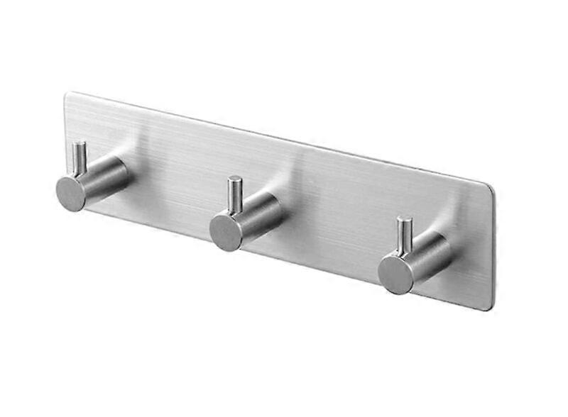 Bathroom hooks, stainless steel rust-proof, 18x5cm, traceless installation, kitchen rack