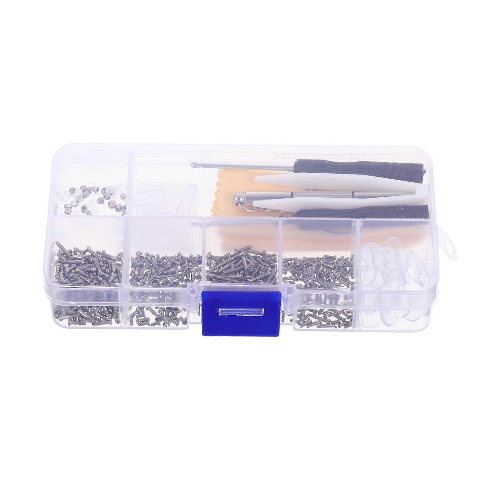 Eyeglass  Kit with Screws and Precision Screwdrivers for Hinge and Nose Pad Fix