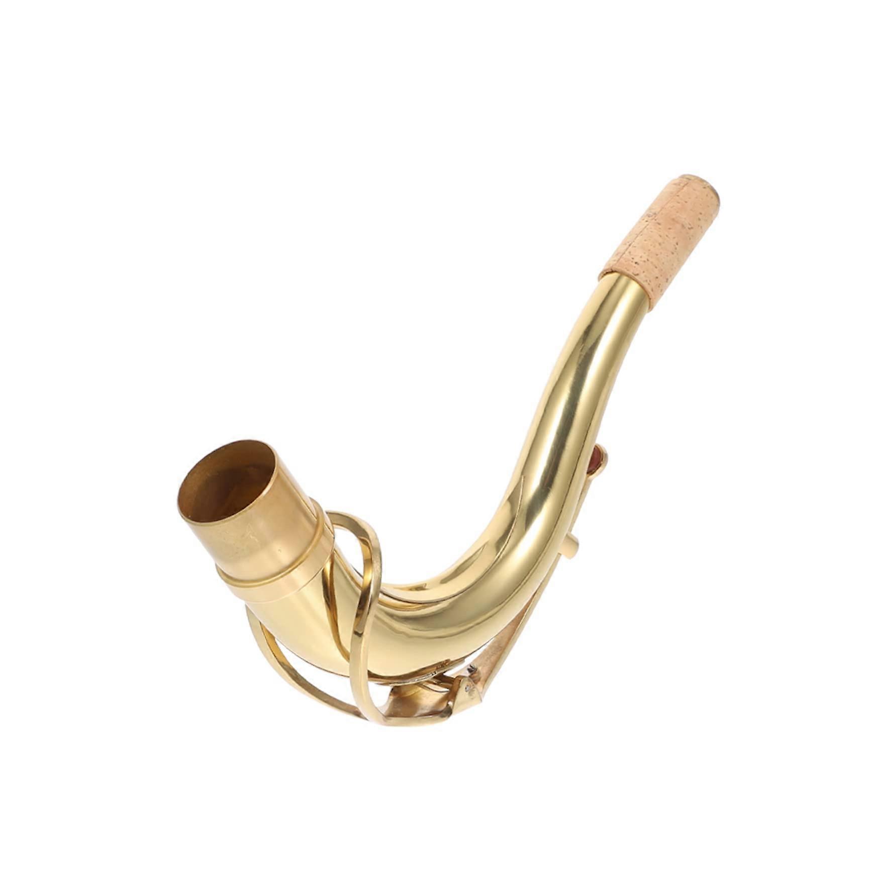 Saxophone Neck Replacement Brass Elbow  Part Durable Construction for Mouthpiece Pads