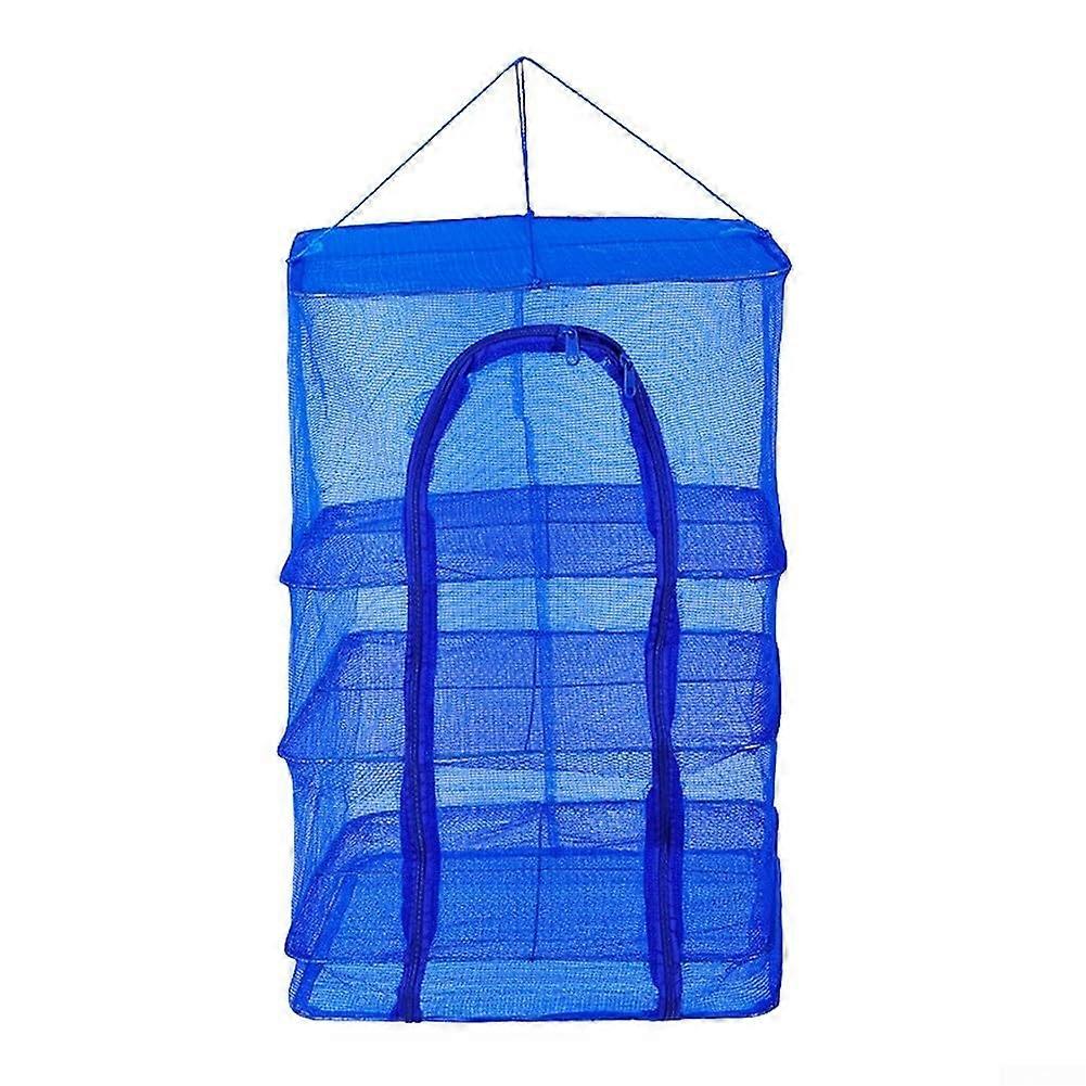 3 Layer Hanging Drying Net for Fish and Vegetables with Foldable Design and Insect Protection Mesh