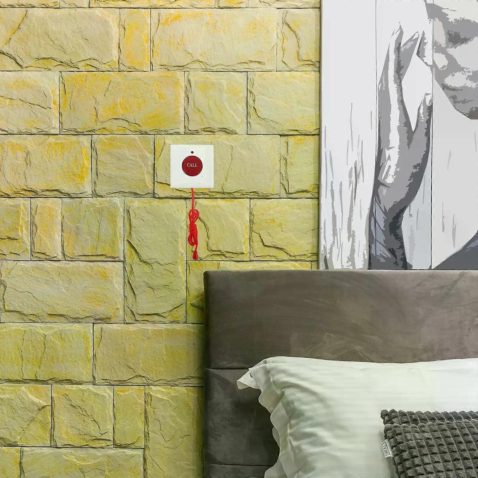 1pc Emergency Call Disabled With Pull Dual Alarm Buttons Wall Mount Help Elderly Shower Alert Device Assistive Button Tool For