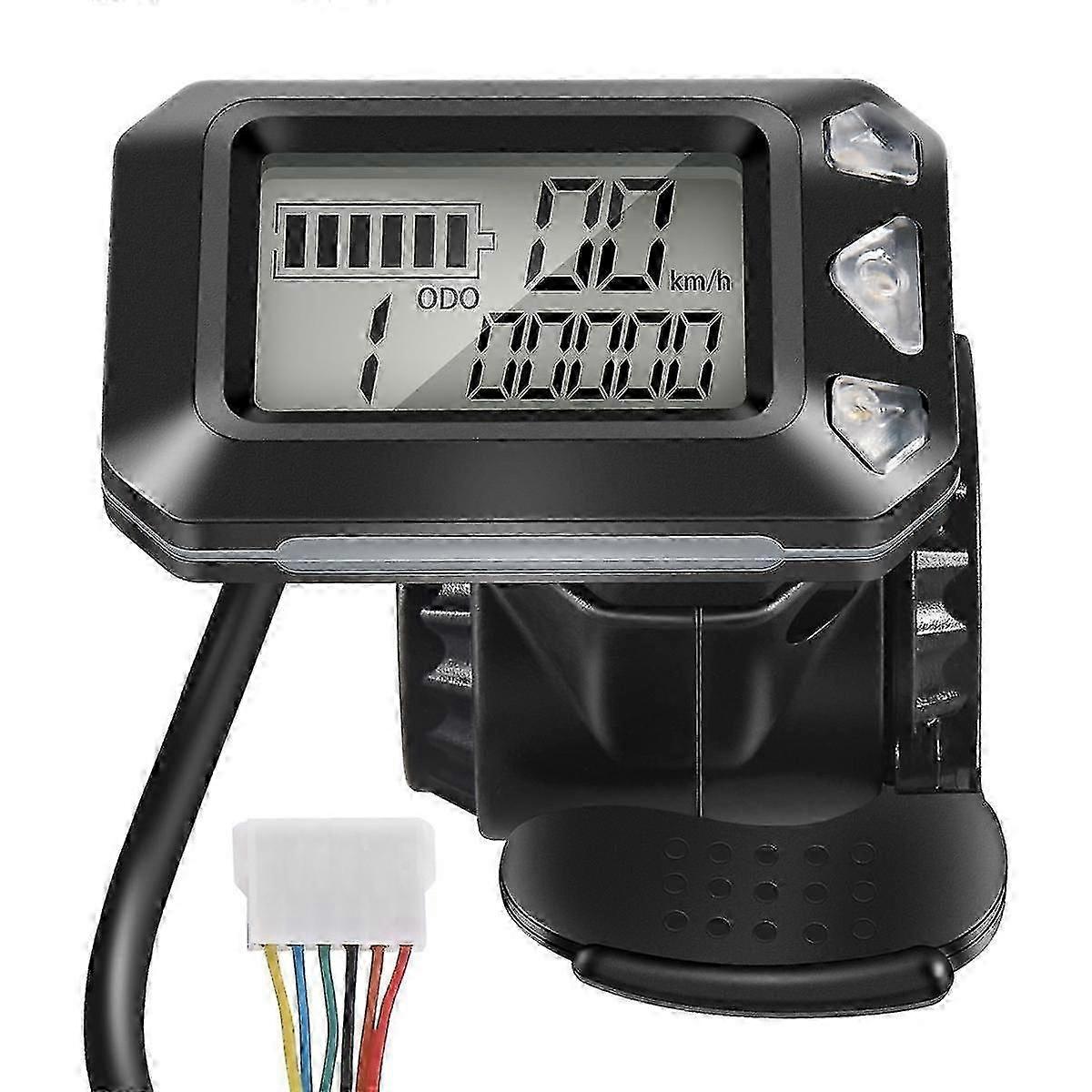 Tela ajustável de 5,5 polegadas para scooters elétricas com compatibilidade para 24V e 36V, interruptor e função de acelerador.
