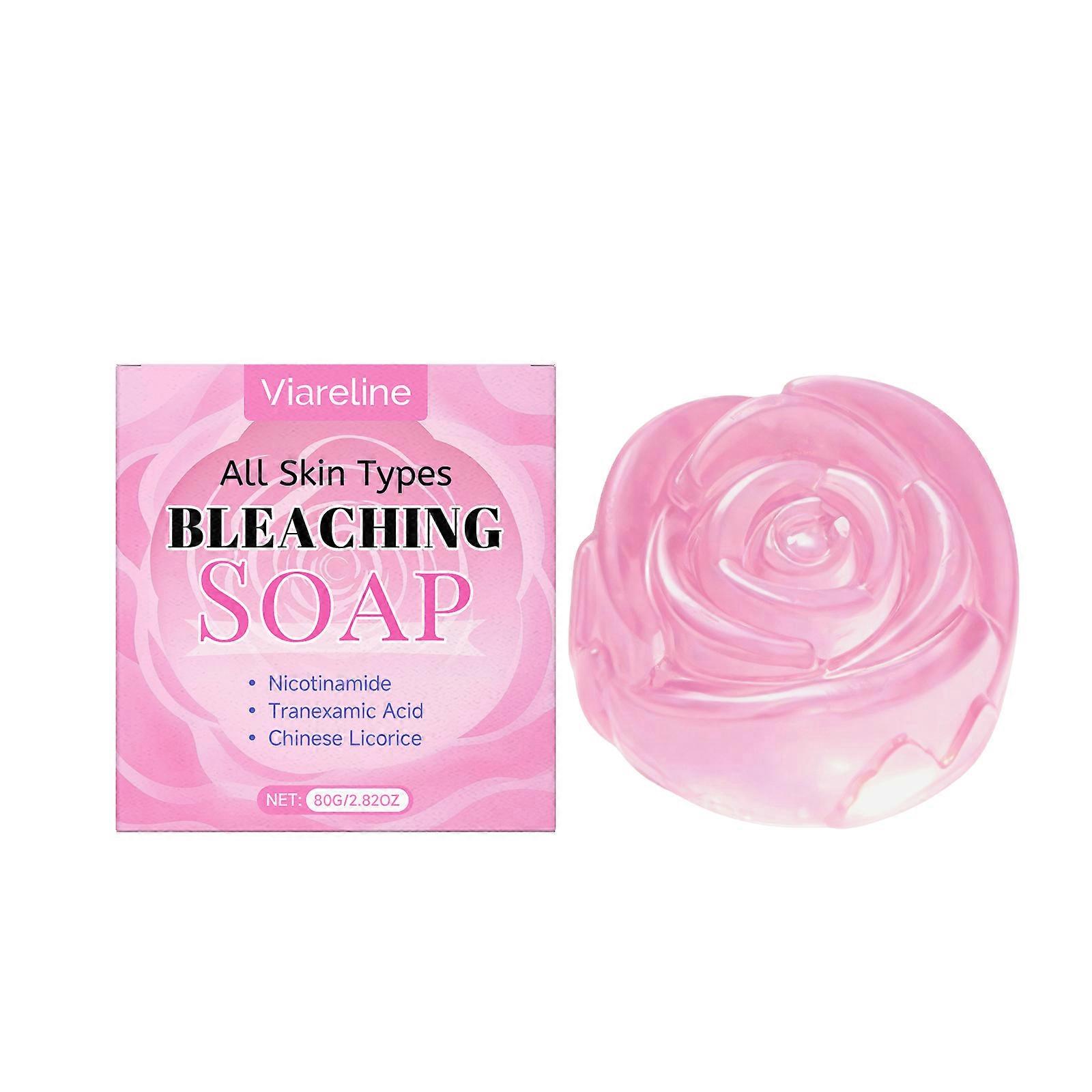 Viareline Rose Essential Oil Cleansing Soap - Gentle Comfortable Smooth