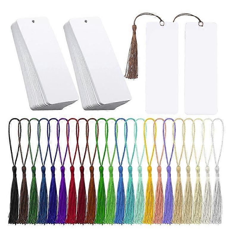 80Pcs Bookmark Blank Heat Transfer Bookmarks