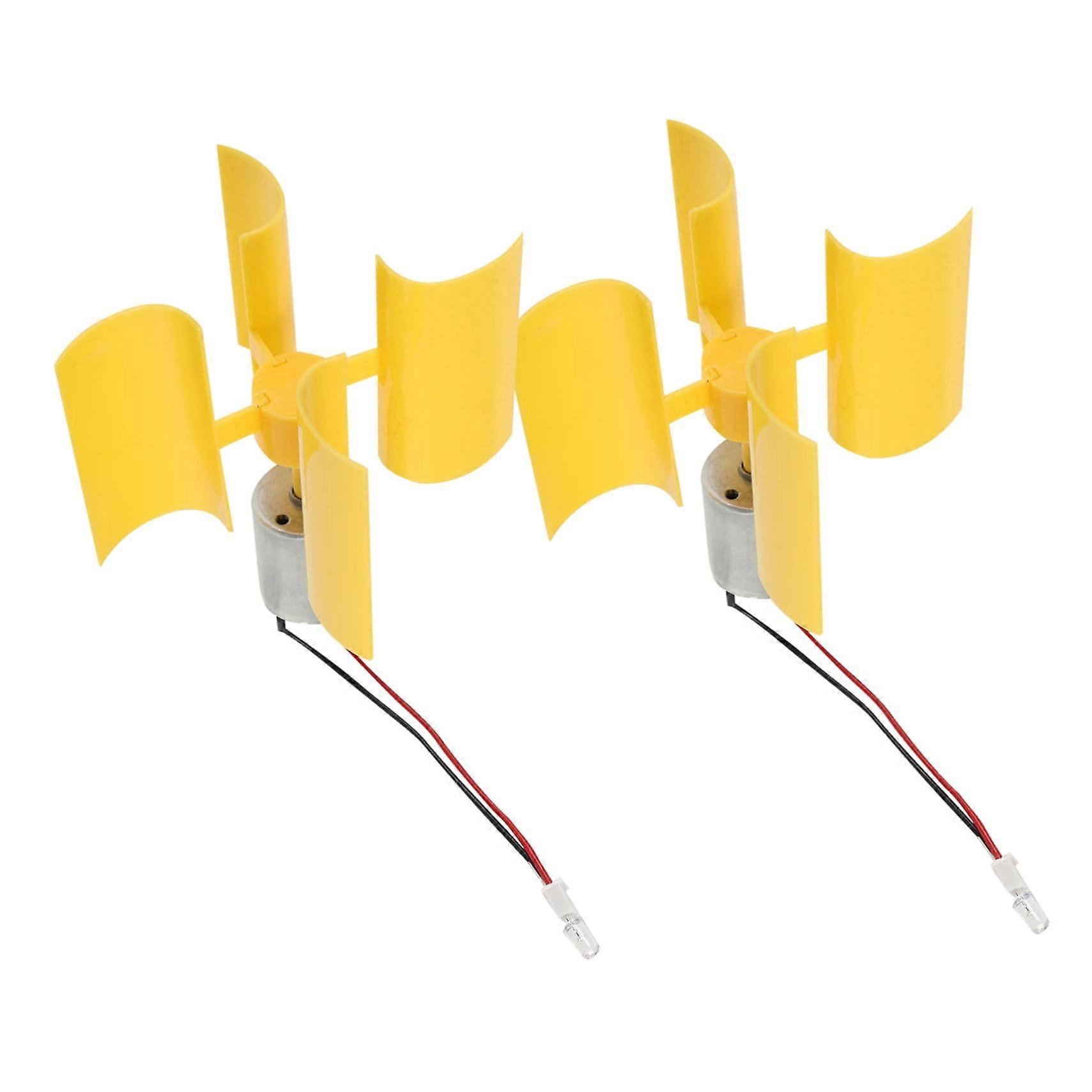 Mini Wind Turbine and Hand Crank Generator Dual Function STEM Learning Tool for Students