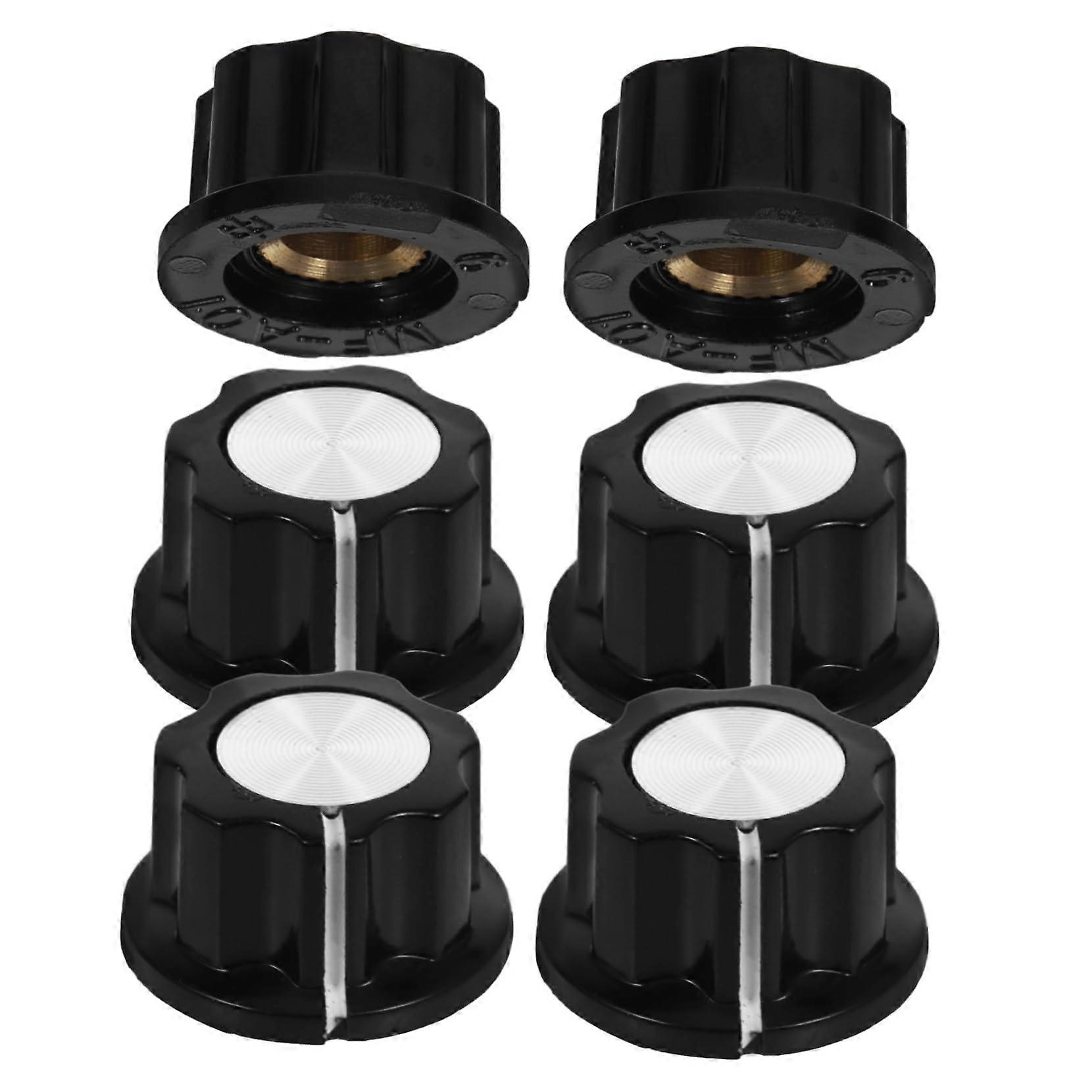 6pcs Guitar Knobs for Electric Guitar Volume Tone Control and Amplifier Precision Adjustment